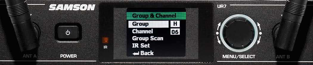 Synth 7 Group Scan Screen
